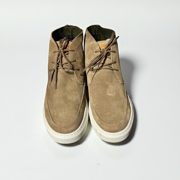?NEW  Barbour Mason Logo-embossed Beige Suede Chukka Boots Men\'s Size 10 $190 main image 9